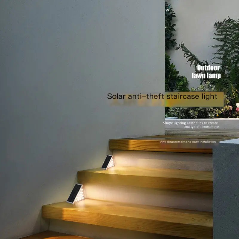 Solar Outdoor Stair Lights - Gray Waterproof Atmosphere Lamp